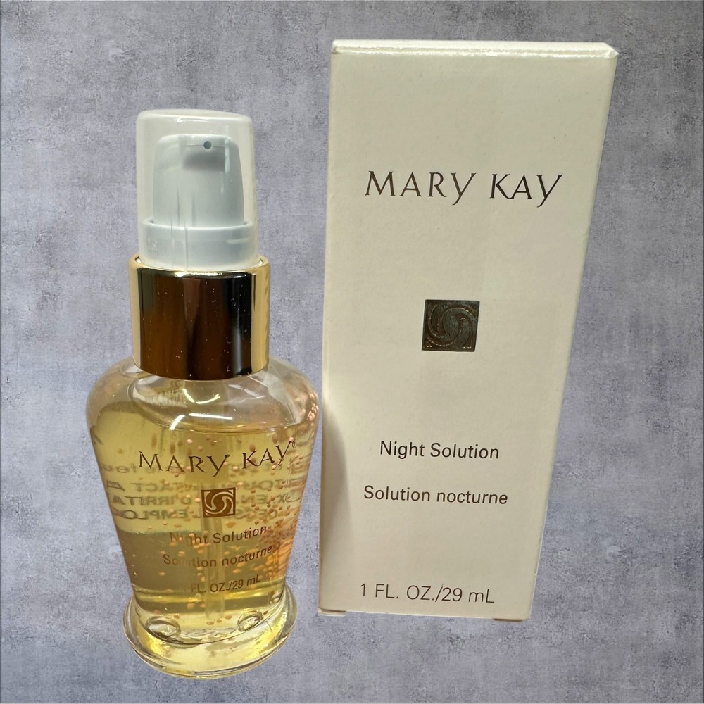 Mary Kay Night Solution Serum 6577 1oz Clear New Anti-Aging Nutribeads 6577